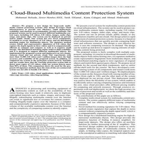 Cloud-Based Multimedia Content Protection System