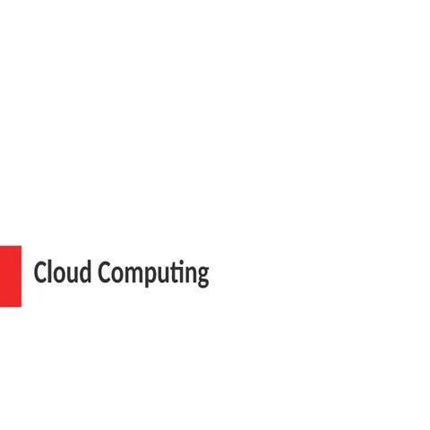 Cloud computing