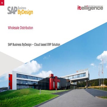 Cloud-based ERP for Wholesale Distribution