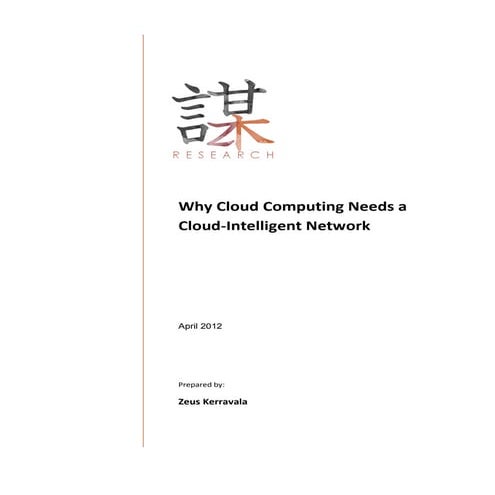 Cloud intelligent network