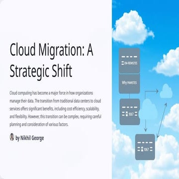 Cloud Migration Consulting A Strategic Shift