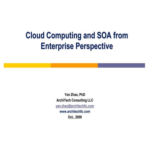 Cloud Computing and SOA from Enterprise Perspective