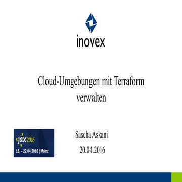 Infrastructure as code: Cloud-Umgebungen mit Terraform verwalten