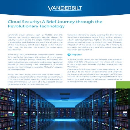 Cloud Security: A Brief Journey through the Revolutionary Technology