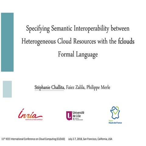 Specifying Semantic Interoperability between Heterogeneous Cloud Resources with the fclouds Formal Language (CLOUD'2018)