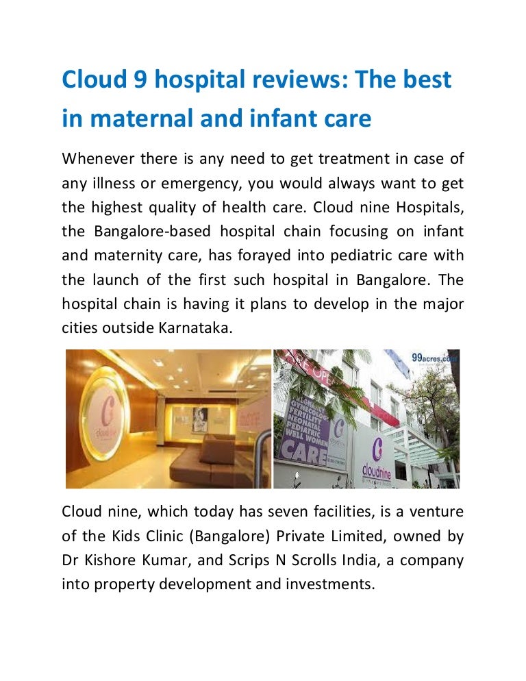 Cloud 9 hospital reviews services of cloudnine hospital