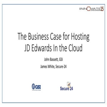 The Business Case for Hosting JD Edwards in the Cloud