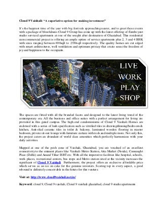 Cloud 9 Vaishali - buy luxury apartments with best prices