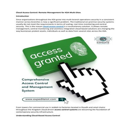 Secure Cloud Access Control Software for UK Workplaces | PDF