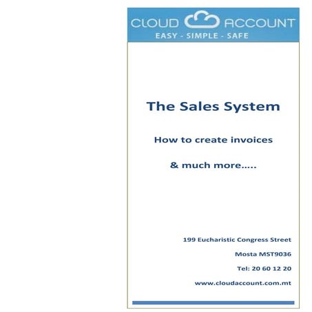 CloudAccountMalta Invoice System 