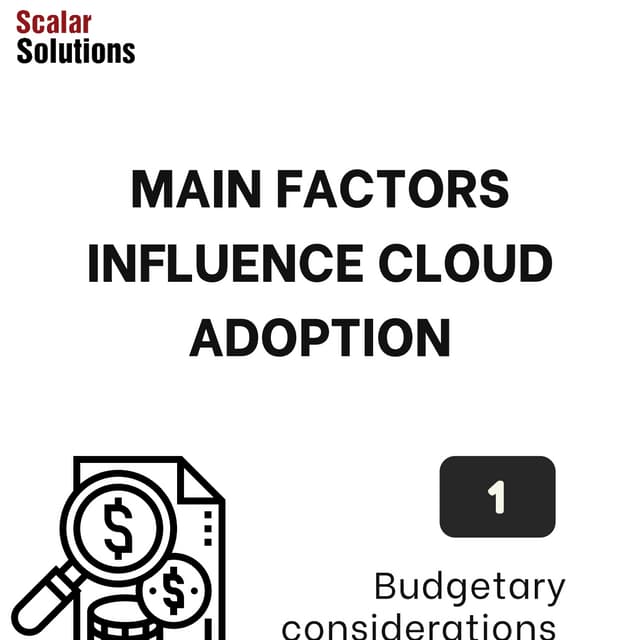 Main Factors Influence Cloud Adoption