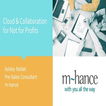 Cloud and collaboration for Not for Profit organisations