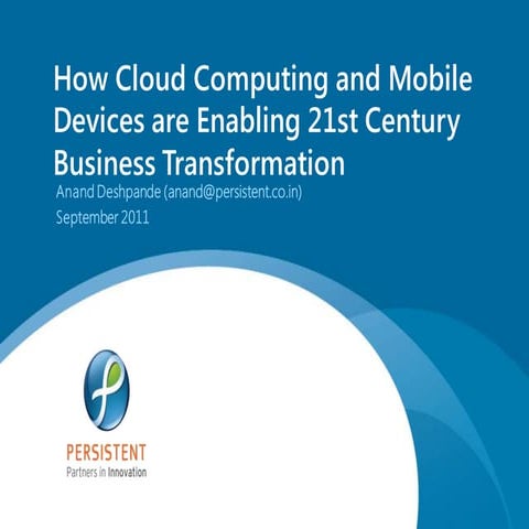 Cloud and mobility (slideshare)