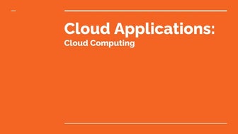 Cloud applications