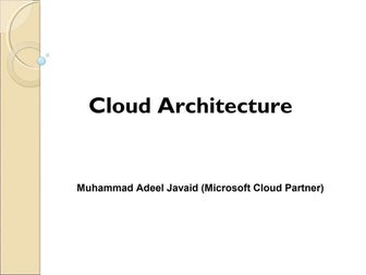 Cloud architecture