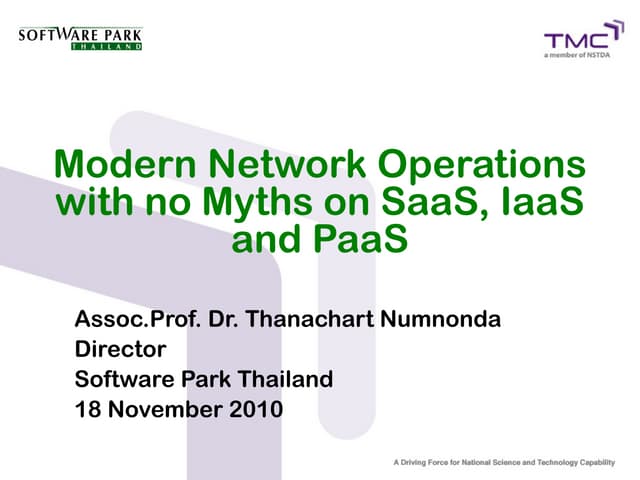 IaaS, SaaS, PasS : Cloud Computing