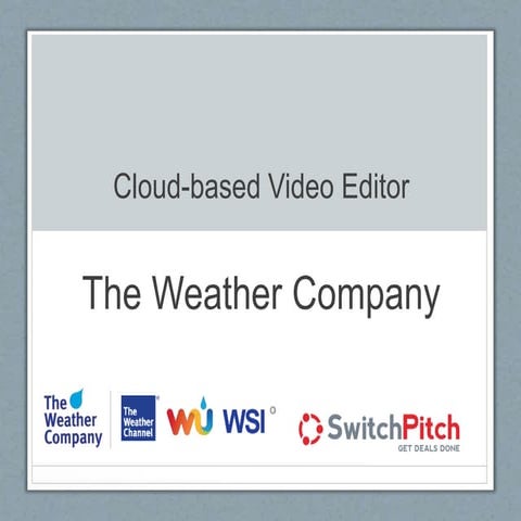 Cloud-based Video Editor Presentation