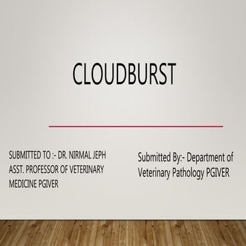 Cloudburst ppt