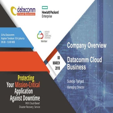 Cloud Business Overview : Seminar Protecting Mission-Critical Application Aga...