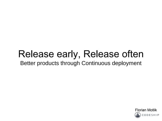 Continuous Deployment