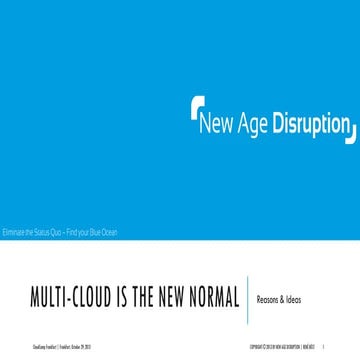 CloudCamp Frankfurt 2013 - Multi-Cloud is The New Normal