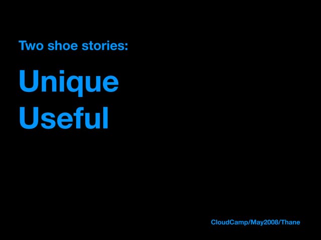 Cloud Camp Unique Useful May 2008