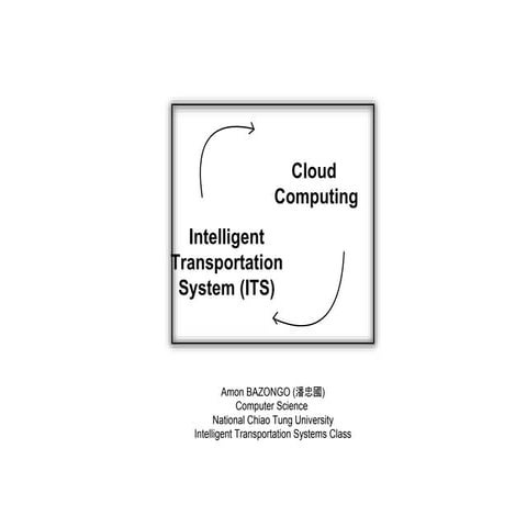 Cloud compting in ITS