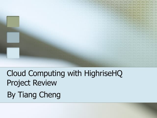 Cloud Computing - A Project Review 