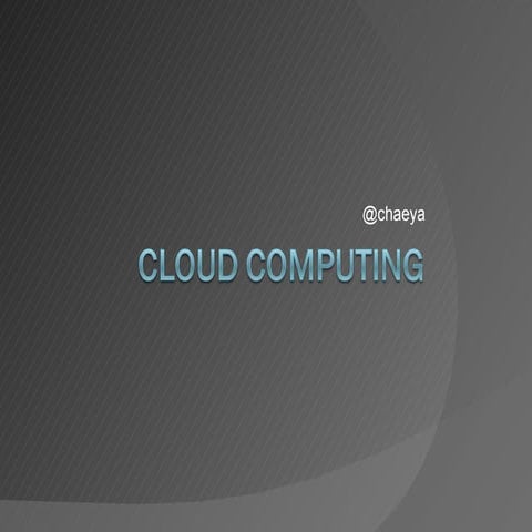 Cloud computing