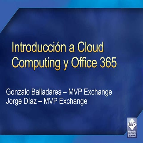 Introducción a Cloud computing y Office 365