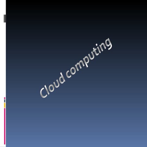 Cloud computing