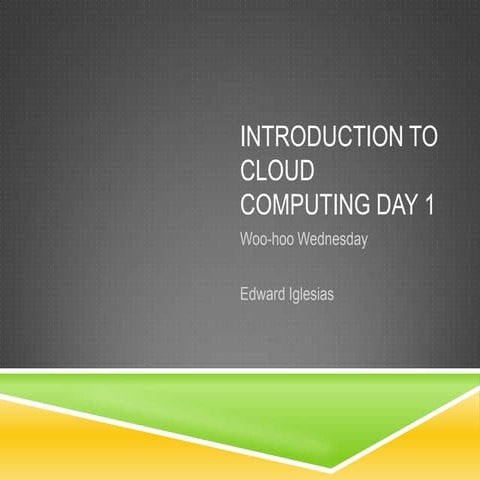Cloud Computing Day 1