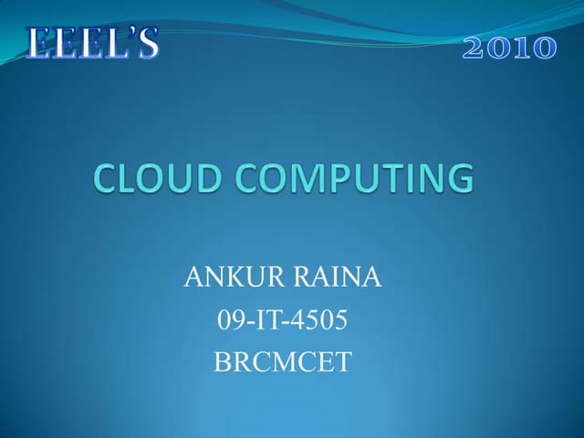 Cloud computing