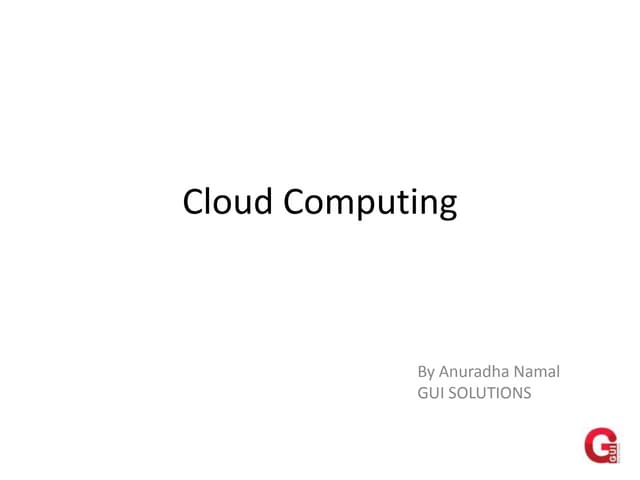 Cloud computing