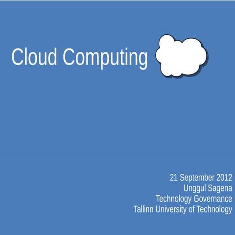 Cloud computing | PPT