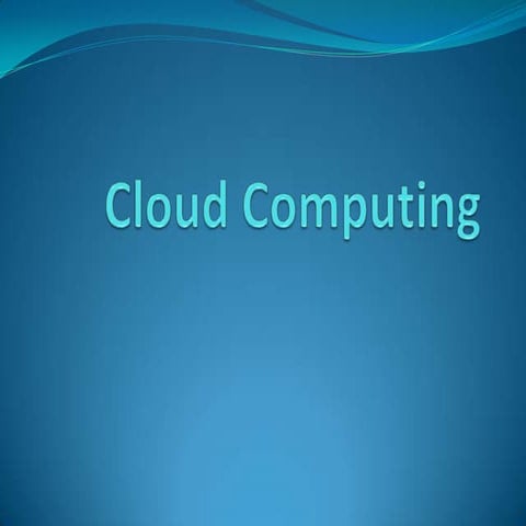 Cloud computing