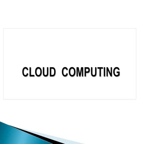 Cloud computing | PPTX