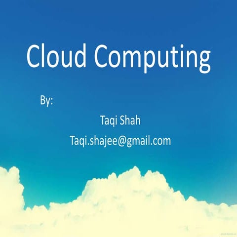 Cloud computing