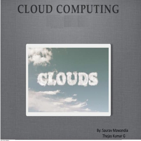 Cloud computing