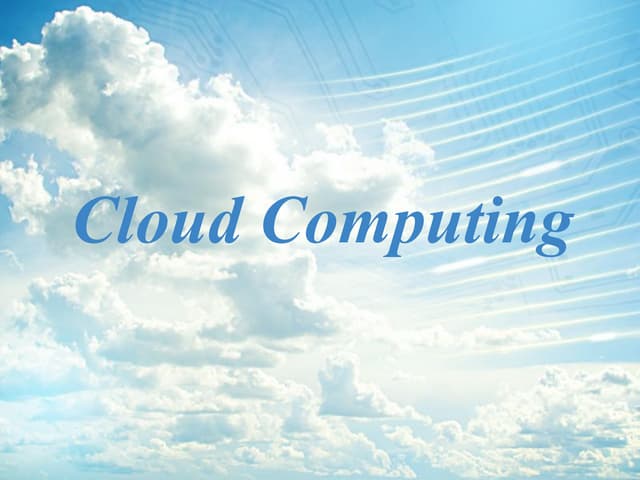 Cloud computing