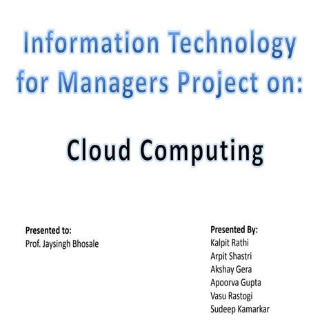 Cloud computing