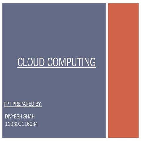 Cloud computing