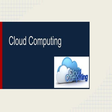 Cloud computing