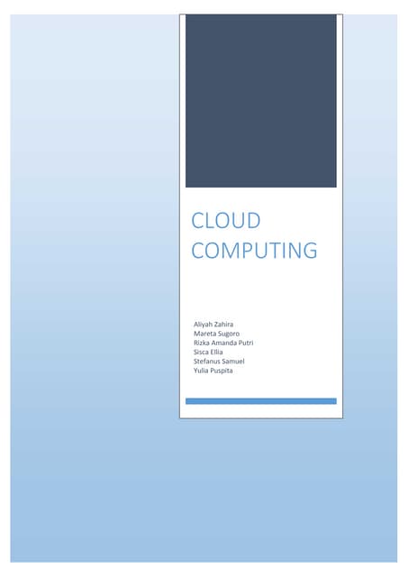 Cloud computing