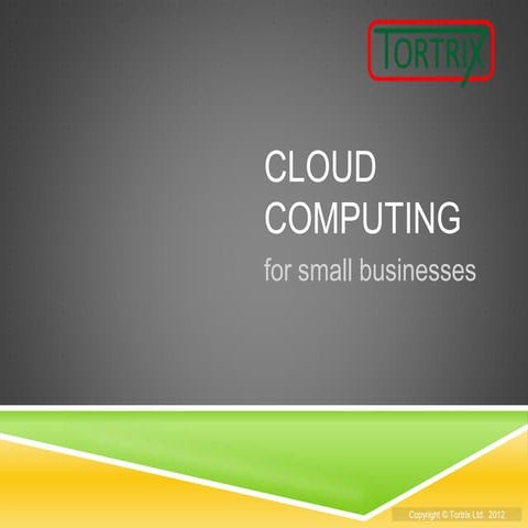 An Introduction to Cloud computing for SMEs