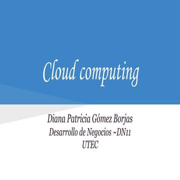 Cloud computing