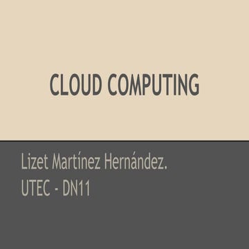 Cloud computing