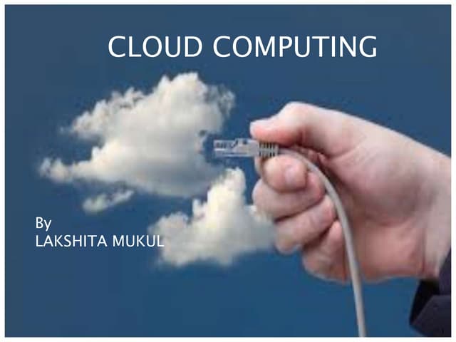 PPT on Cloud computing