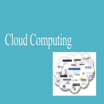 Cloud computing presentation.