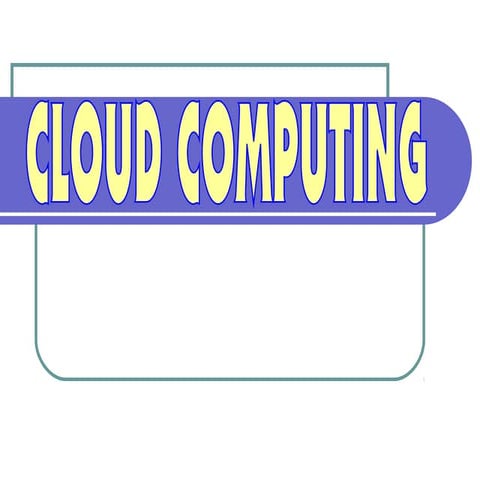 Cloud computing